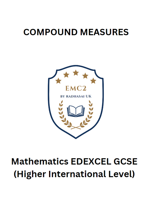 COMPOUND MEASURES (Mathematics EDEXCEL GCSE)