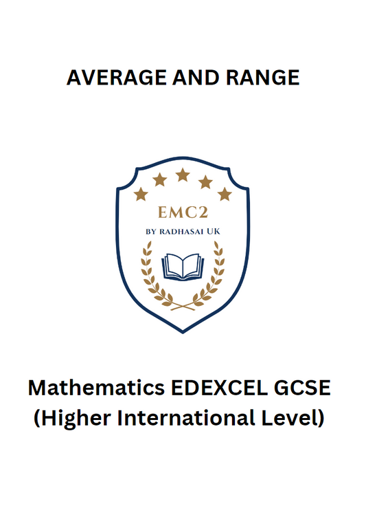 AVERAGE AND RANGE (Mathematics EDEXCEL GCSE)